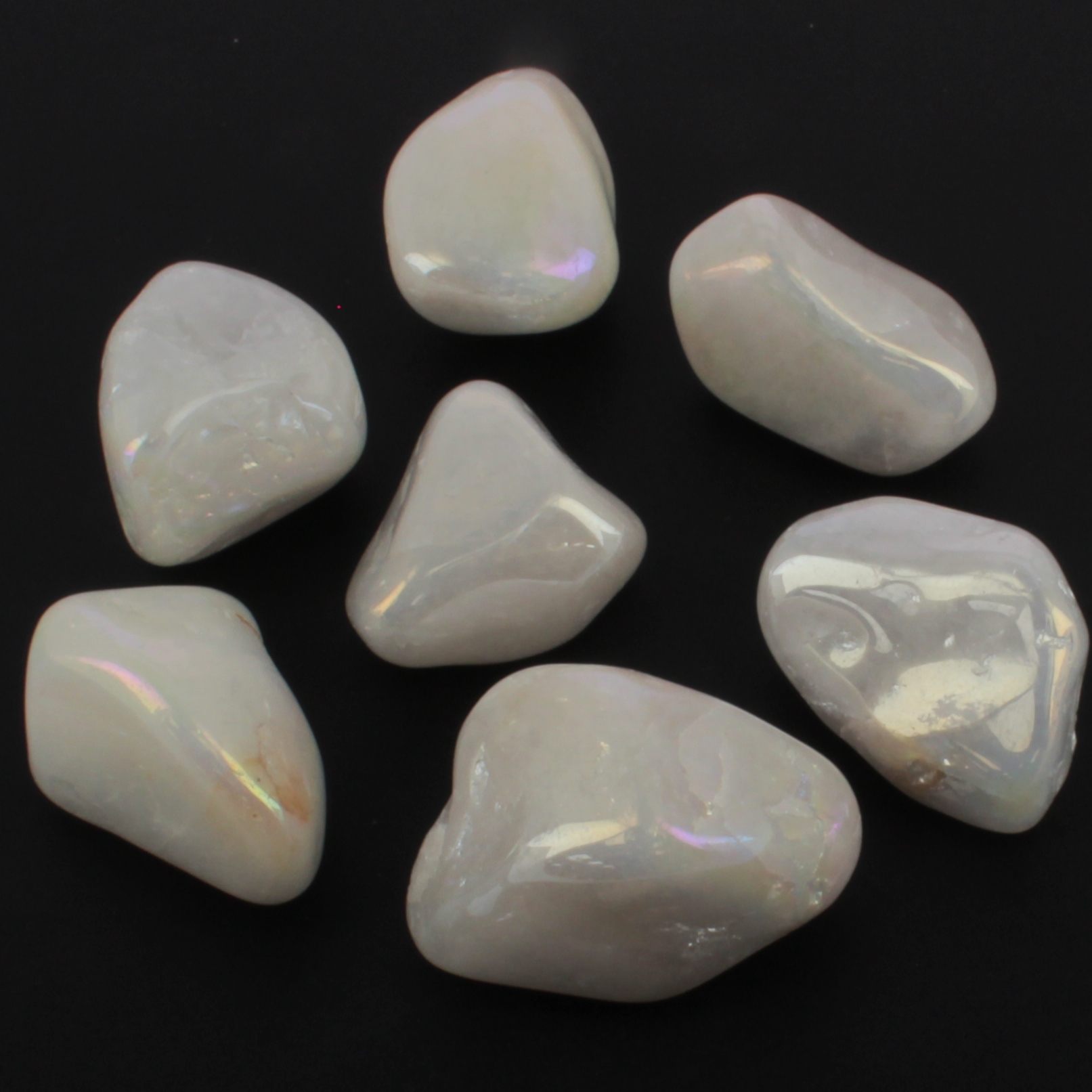 Rodado de Cuarzo Blanco Aura - 100gr